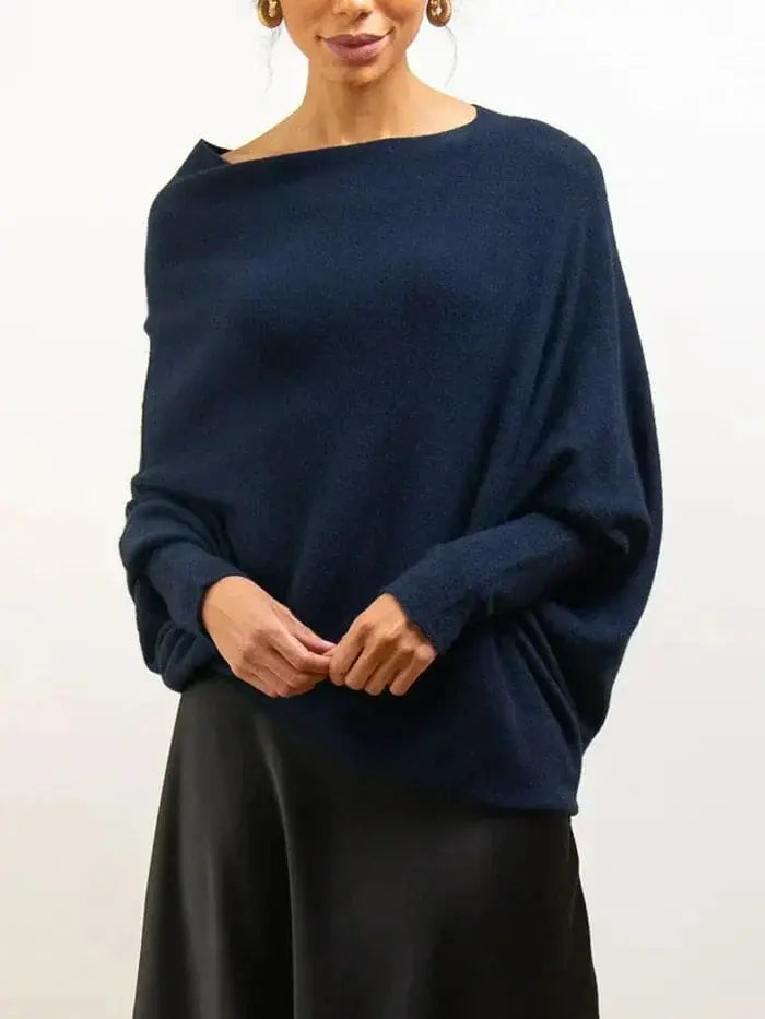 SYLVIE | Women's Oversized Sweater with Convertible Collar