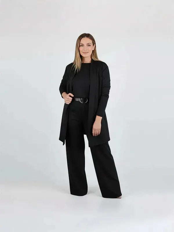 CLIONA | Stylish 3-Piece Stretch Knit Outfit