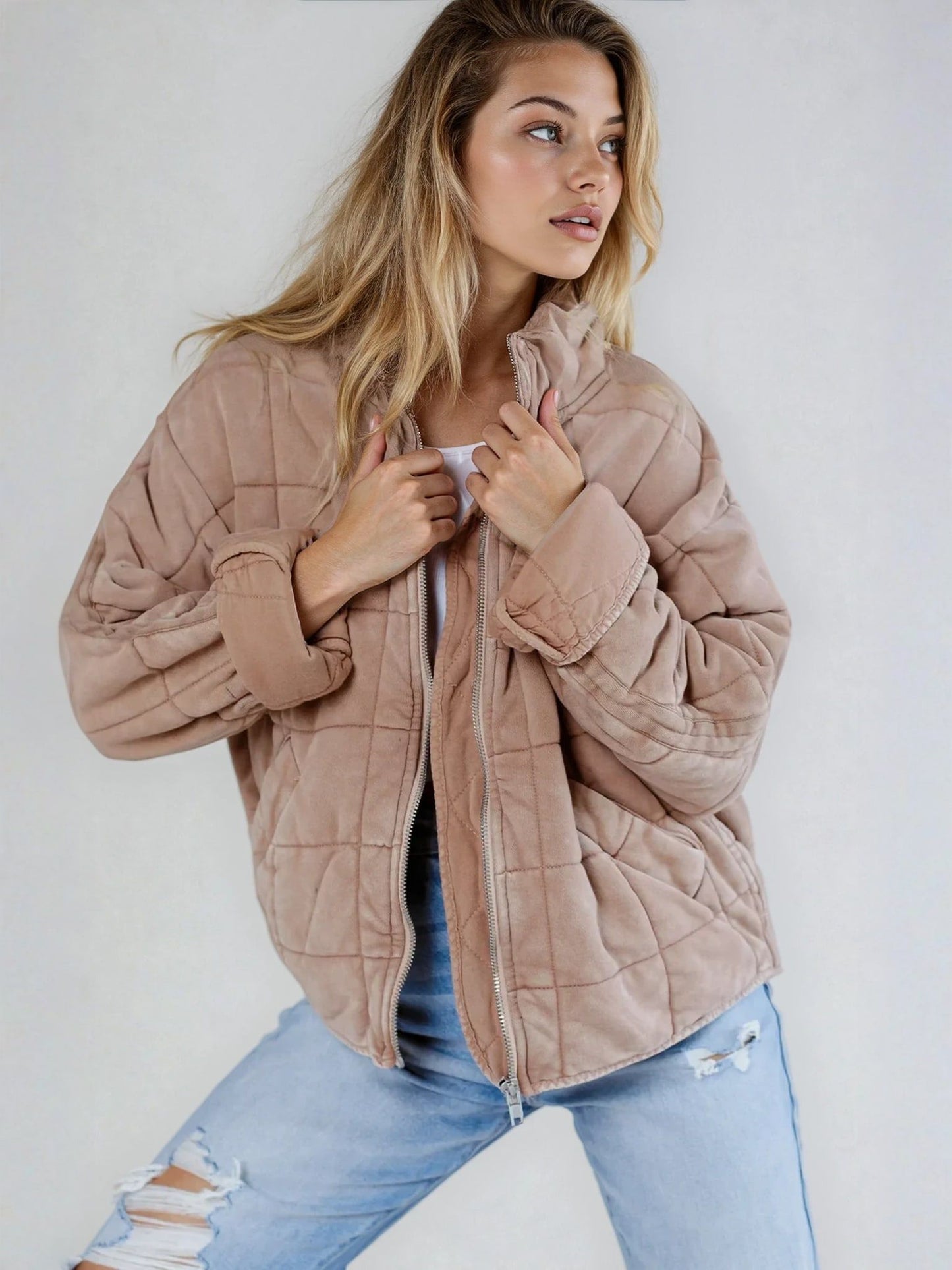 CAPUCINE | High-Collar Short Puffer Jacket