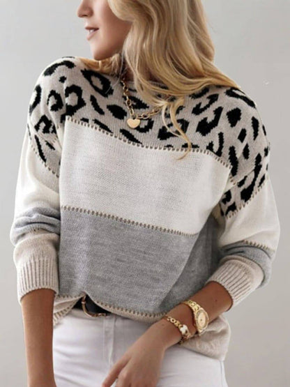LEONIE | Animal Print Sweater" 

Rewritten Title: "LEONIE | Wild Animal Print Sweater