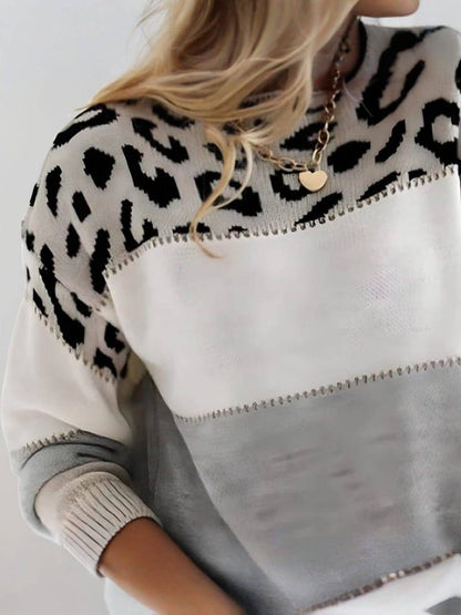 LEONIE | Animal Print Sweater" 

Rewritten Title: "LEONIE | Wild Animal Print Sweater
