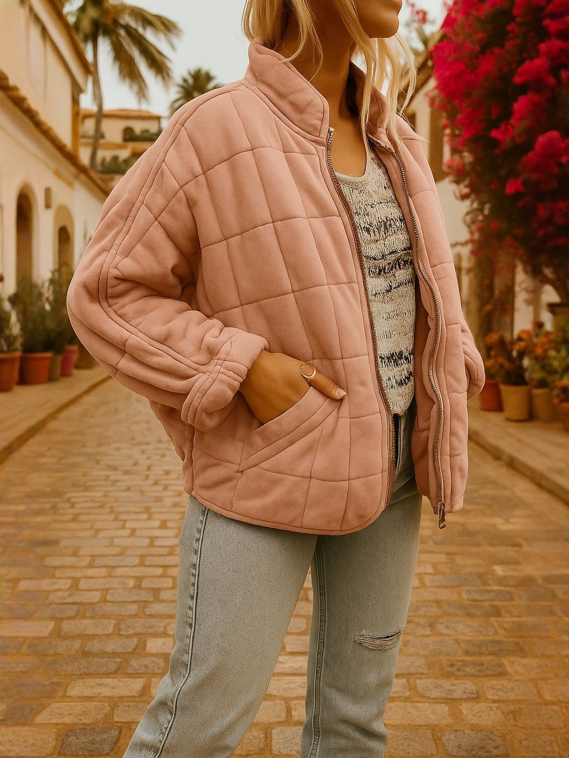 CAPUCINE | High-Collar Short Puffer Jacket