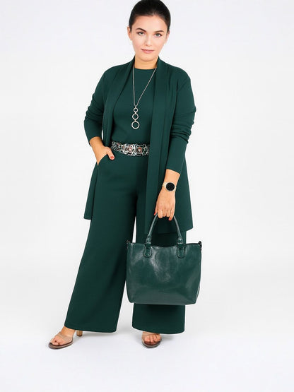 CLIONA | Stylish 3-Piece Stretch Knit Outfit