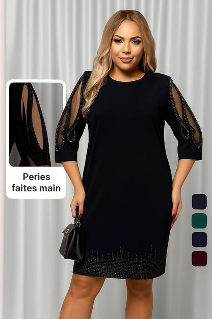 Chic Dress with Decorative Sleeves