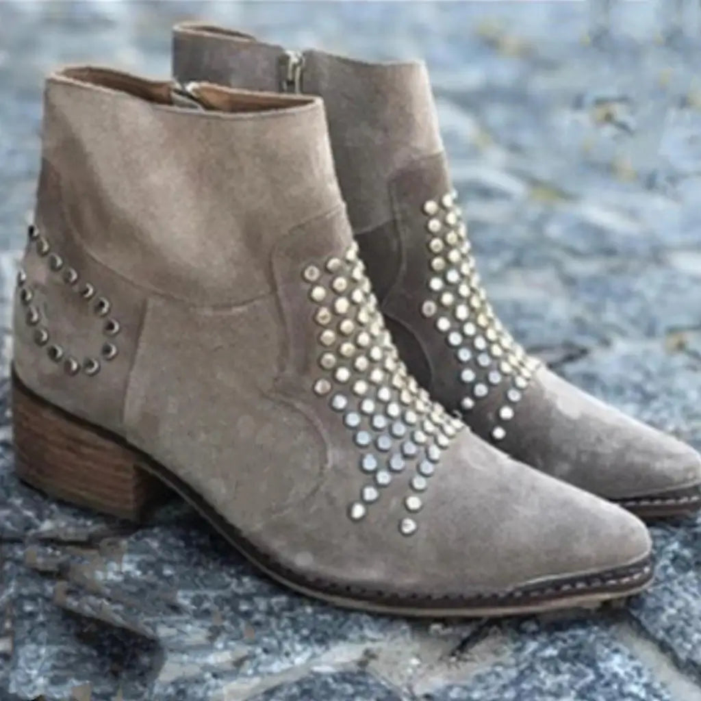 Studded Ankle Booties