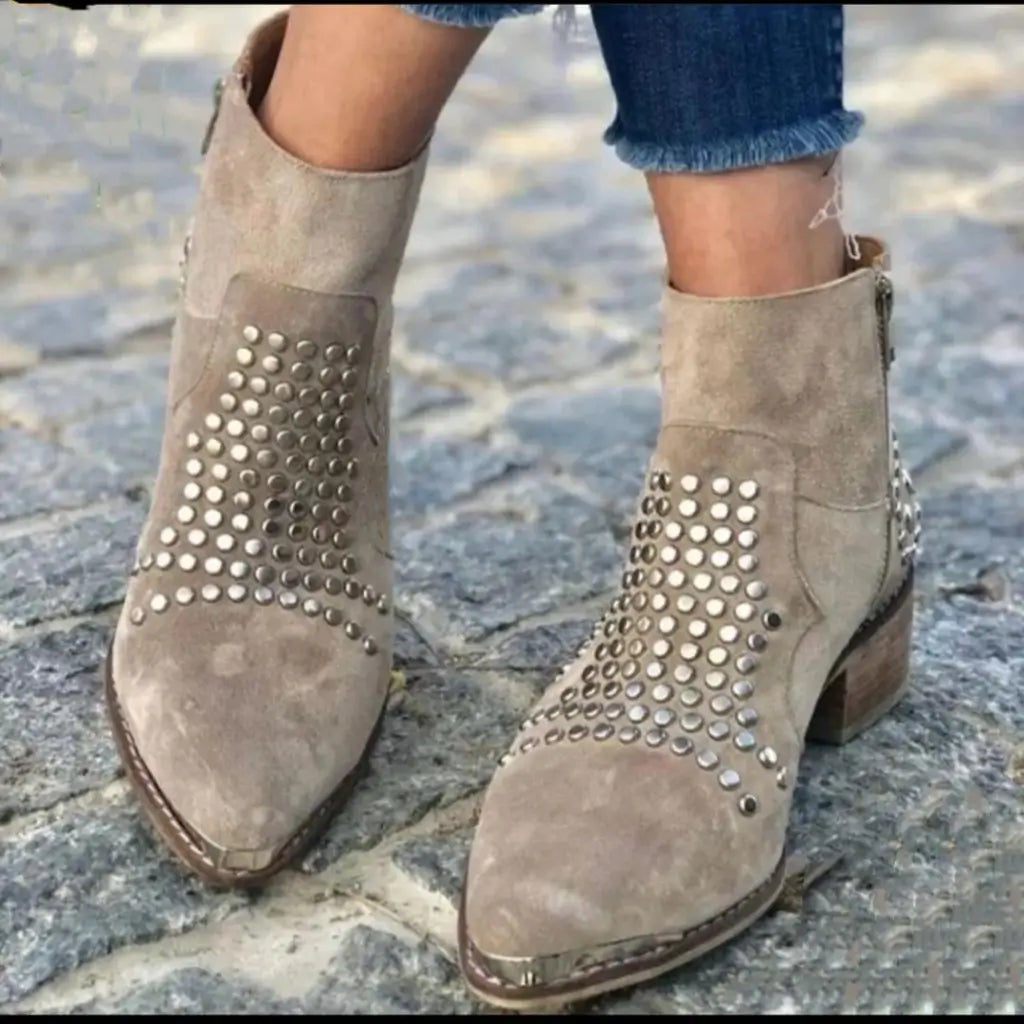 Studded Ankle Booties