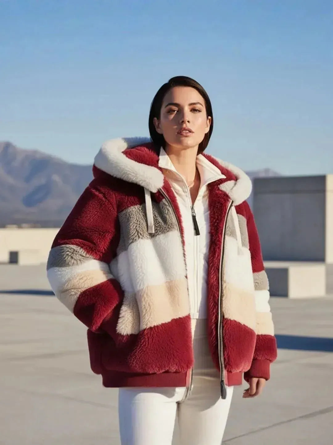 AMY | Luxurious Thick Arctic Fur Coat