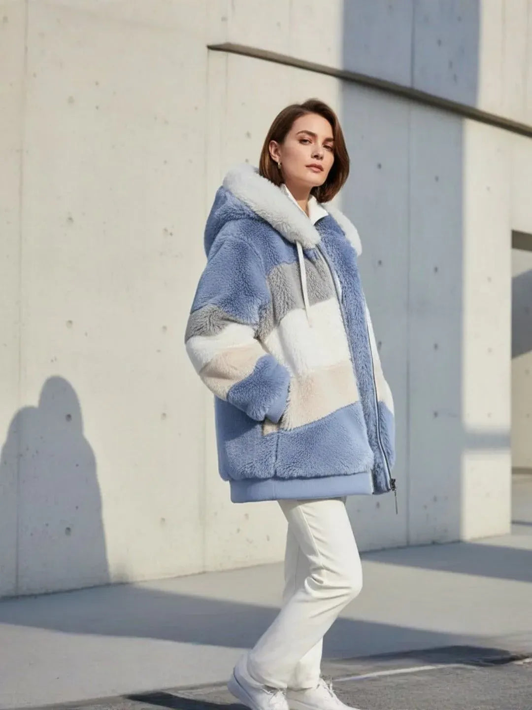 AMY | Luxurious Thick Arctic Fur Coat