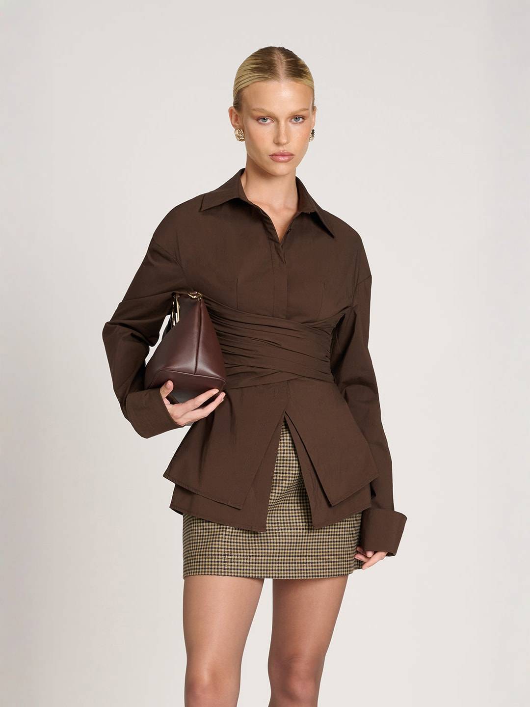 Milena | Chic Modern Draped Blouse