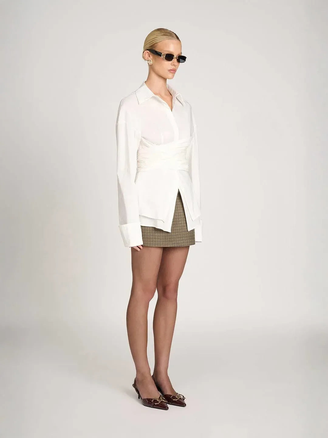 Milena | Chic Modern Draped Blouse