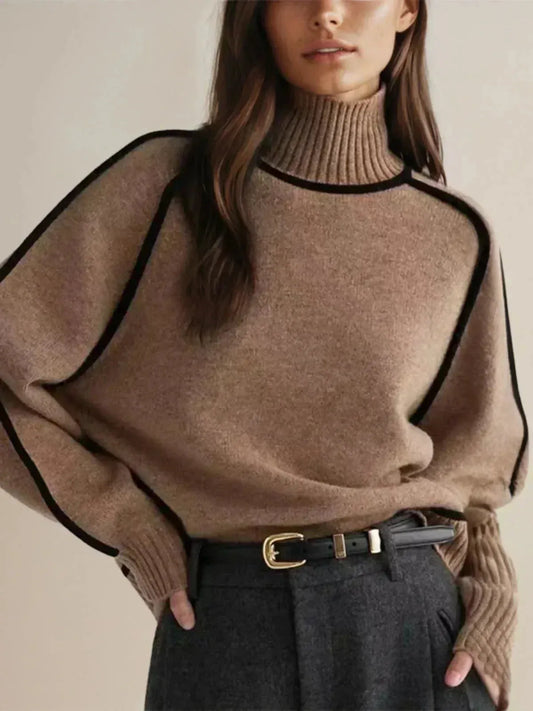 DONNA | Elegant High Neck Sweater
