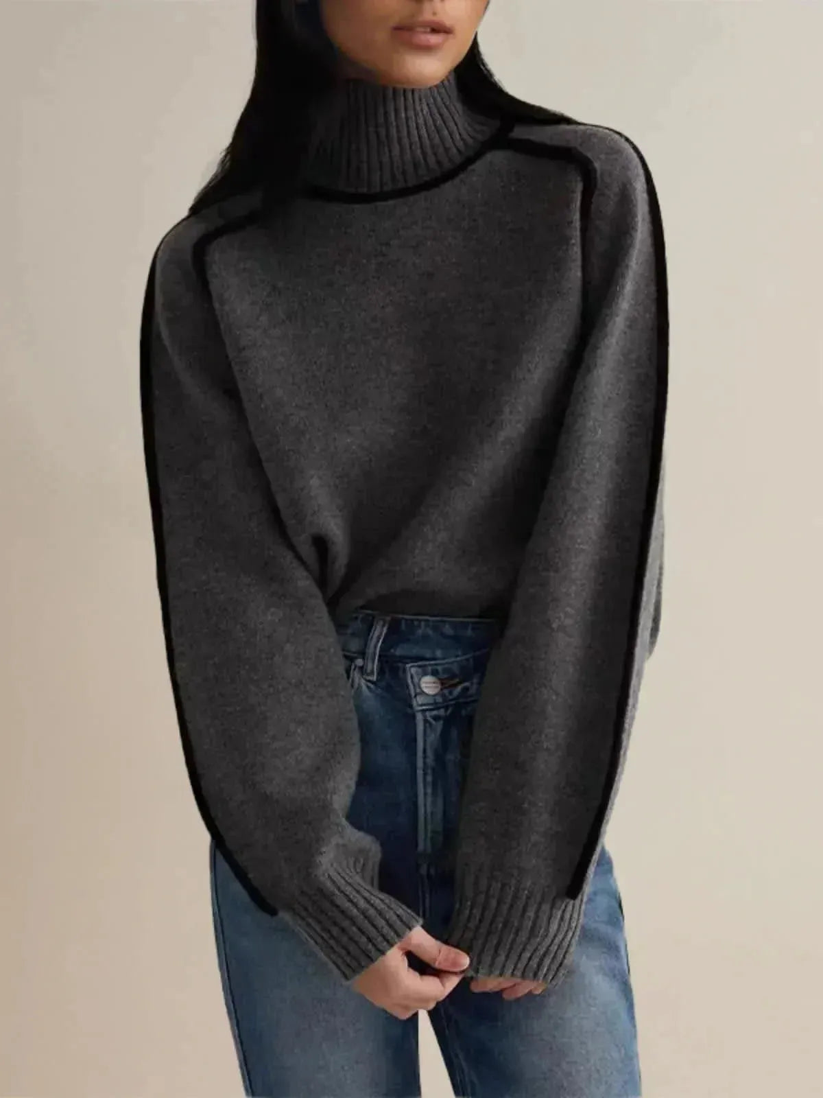 DONNA | Elegant High Neck Sweater