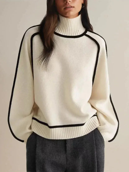 DONNA | Elegant High Neck Sweater
