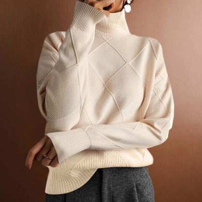 AMÉLIE | Cozy Textured Turtleneck Sweater