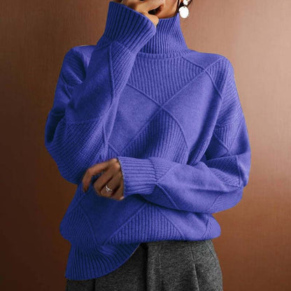 AMÉLIE | Cozy Textured Turtleneck Sweater