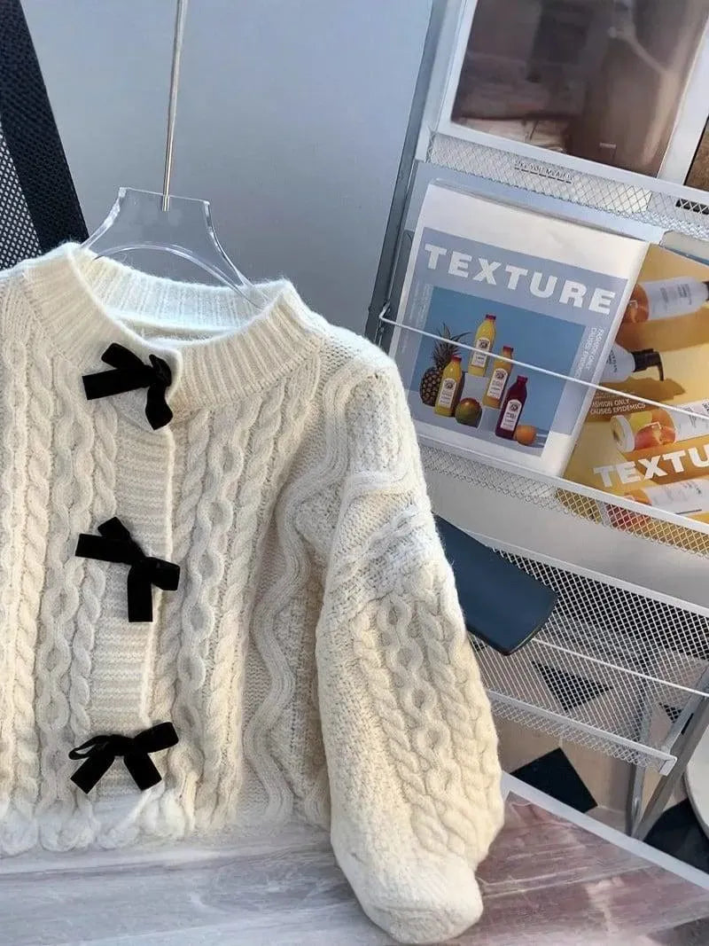 Hand-Crocheted Floral Cardigan