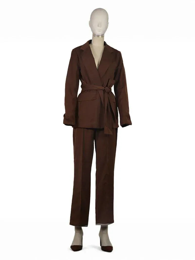 Chic Polyester Pantsuit