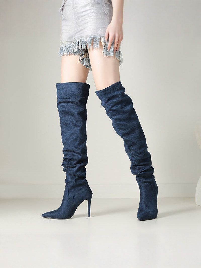 ELISE | Chic Velvet Over-the-Knee Boots