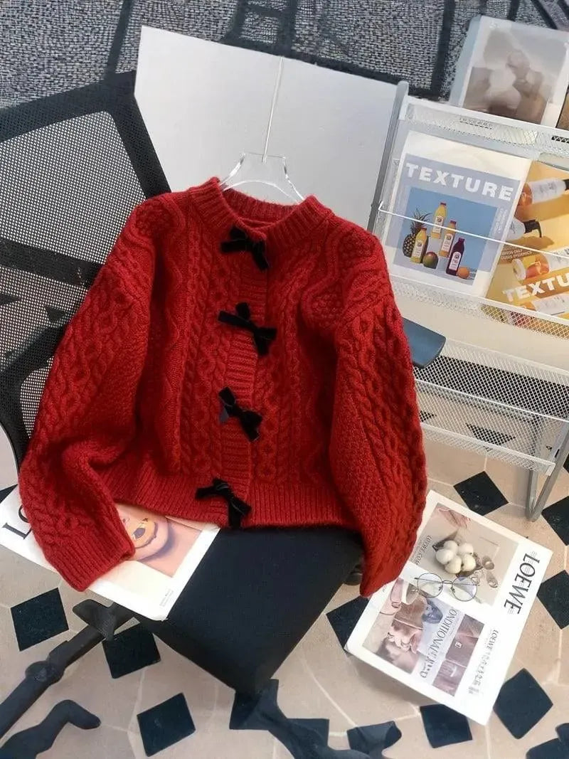 Hand-Crocheted Floral Cardigan