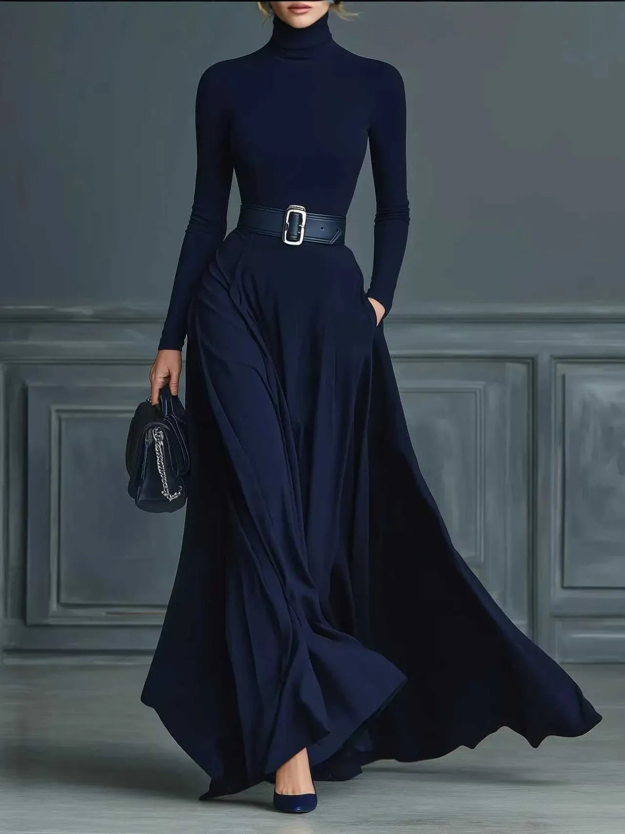 Elegant Long Dress with a Stunning Silhouette