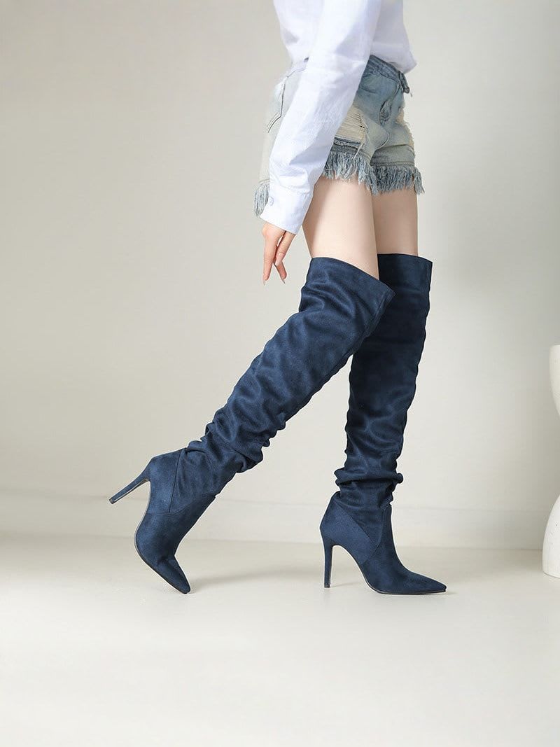 ELISE | Chic Velvet Over-the-Knee Boots