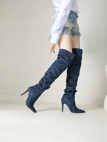 ELISE | Chic Velvet Over-the-Knee Boots