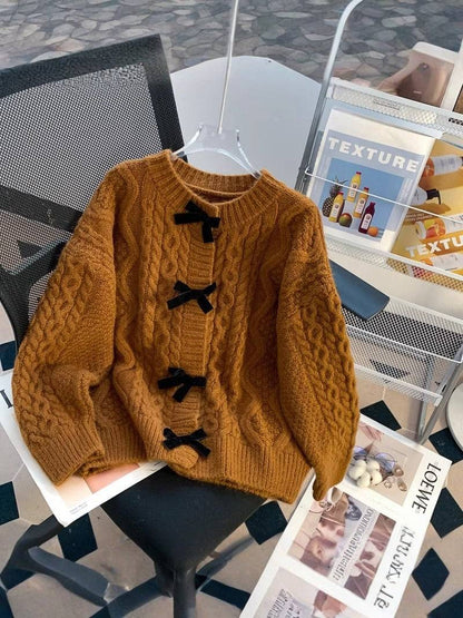 Hand-Crocheted Floral Cardigan