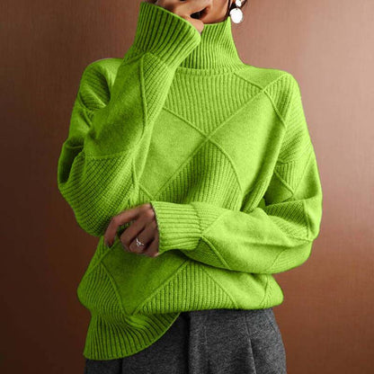 AMÉLIE | Cozy Textured Turtleneck Sweater