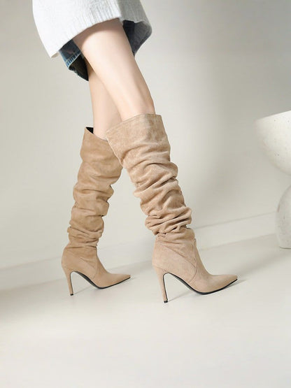 ELISE | Chic Velvet Over-the-Knee Boots