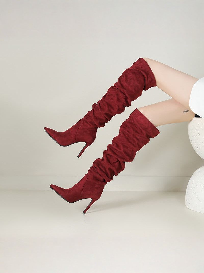 ELISE | Chic Velvet Over-the-Knee Boots