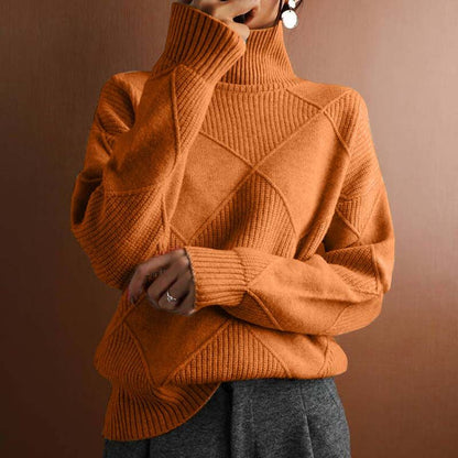 AMÉLIE | Cozy Textured Turtleneck Sweater
