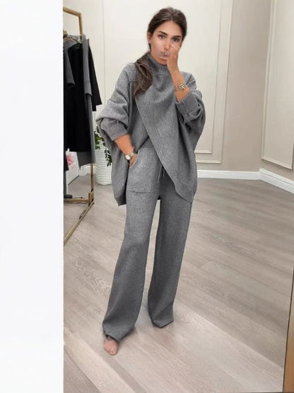 Oversized Two-Piece Sweater and Pants Set