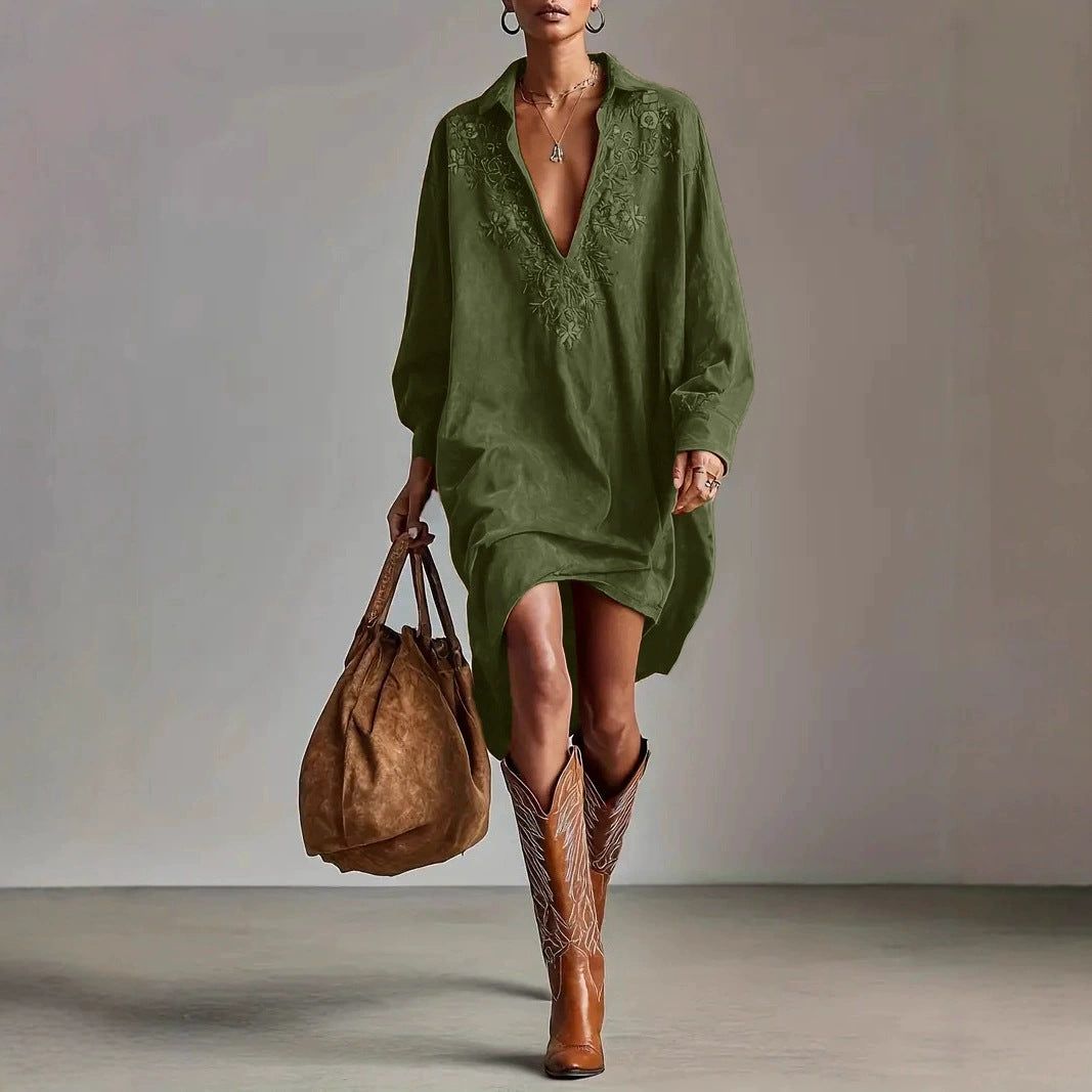 AURÉLIANE | Vintage Bohemian Embroidered Dress