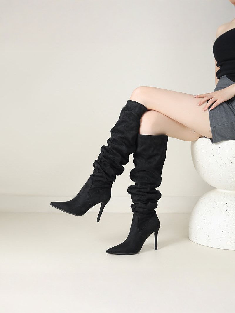 ELISE | Chic Velvet Over-the-Knee Boots