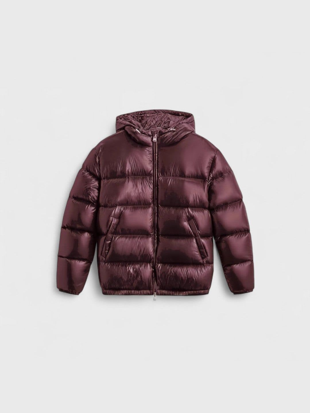 STEP | Sleek Short Shiny Down Jacket