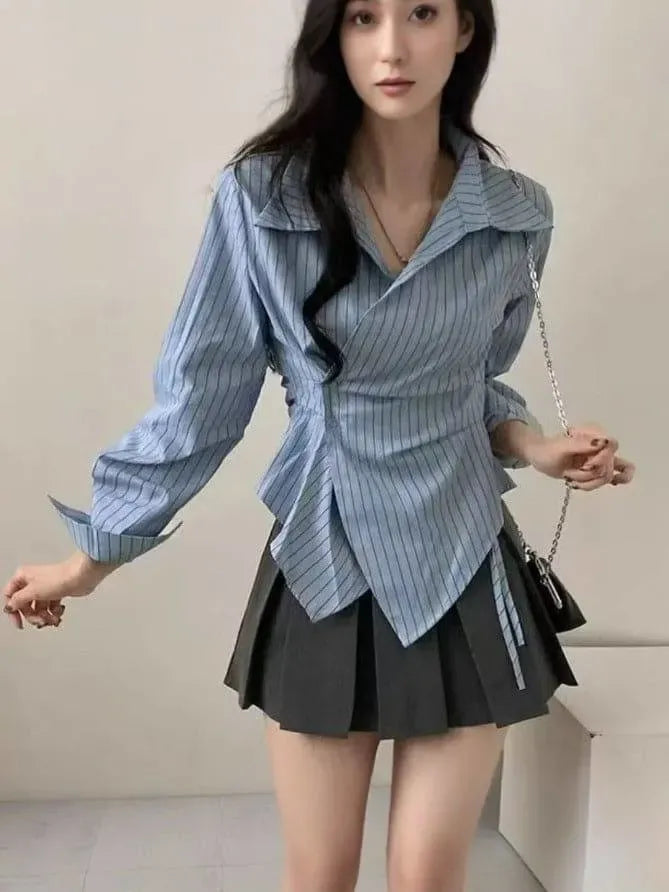 Chic Striped Chenille Jacket