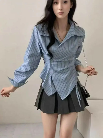 Chic Striped Chenille Jacket