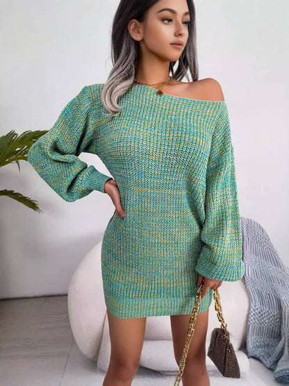MAËLYS | Gradient Off-Shoulder dress