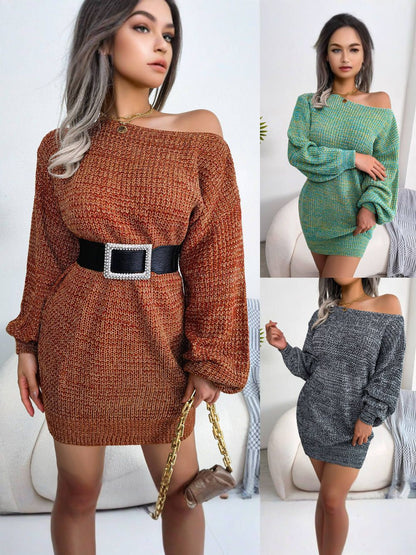 MAËLYS | Gradient Off-Shoulder dress