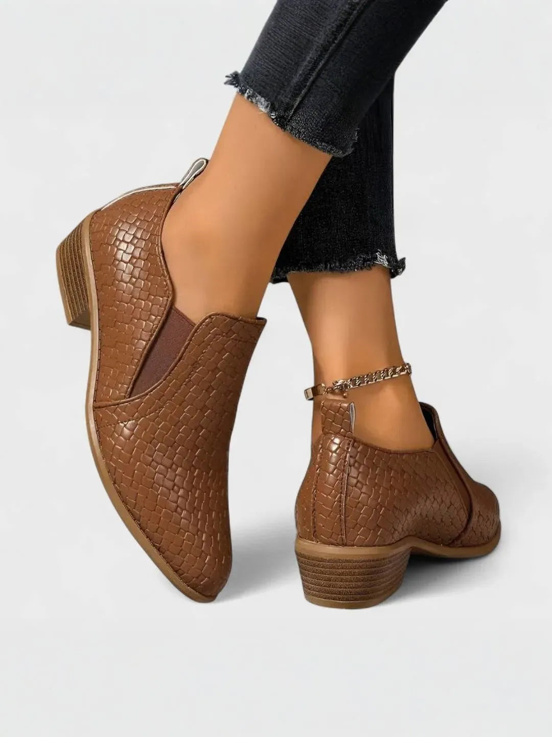 Chic Block Heel Loafers