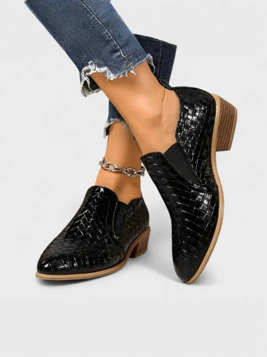 Chic Block Heel Loafers