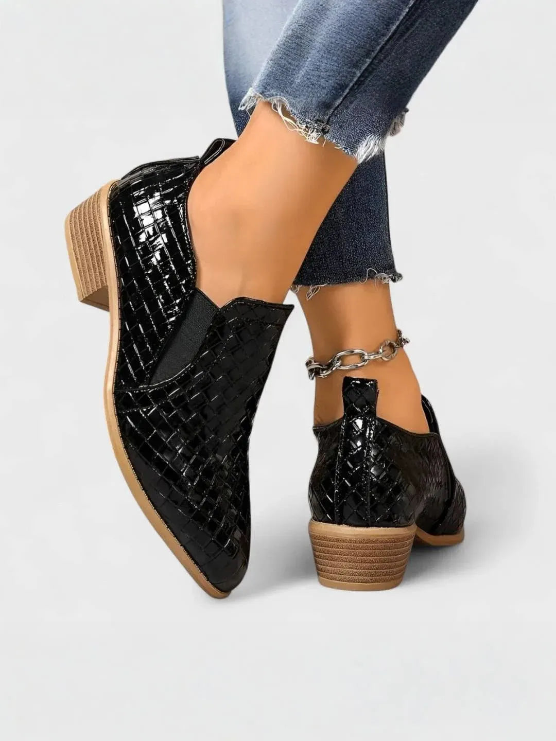 Chic Block Heel Loafers