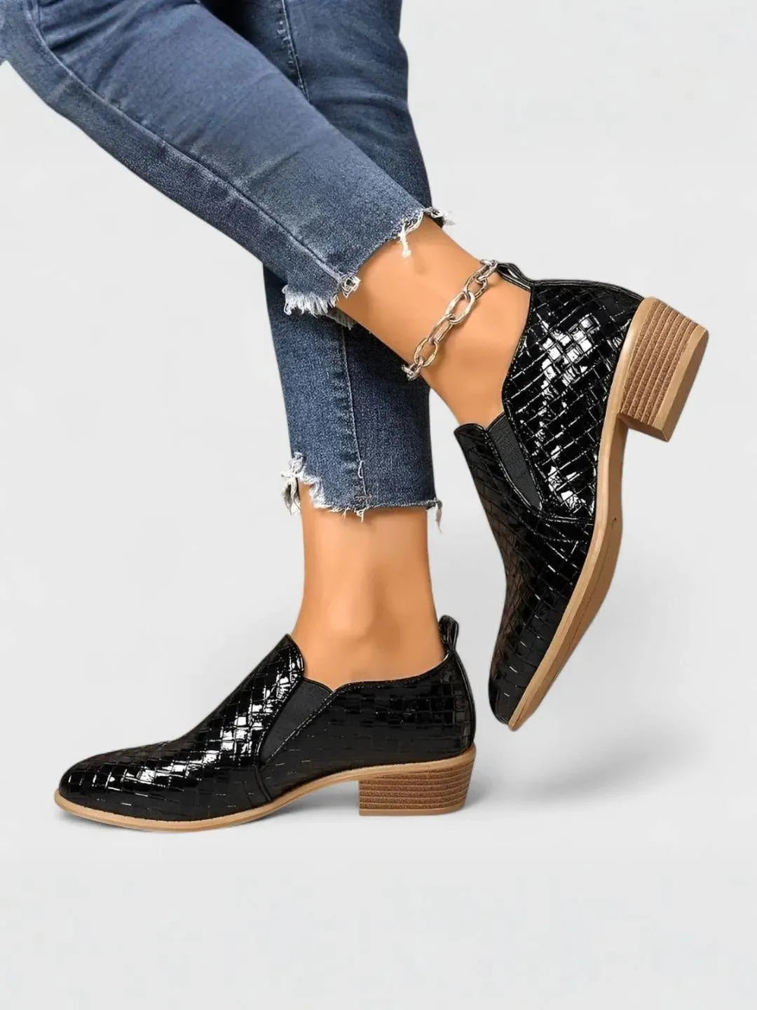 Chic Block Heel Loafers