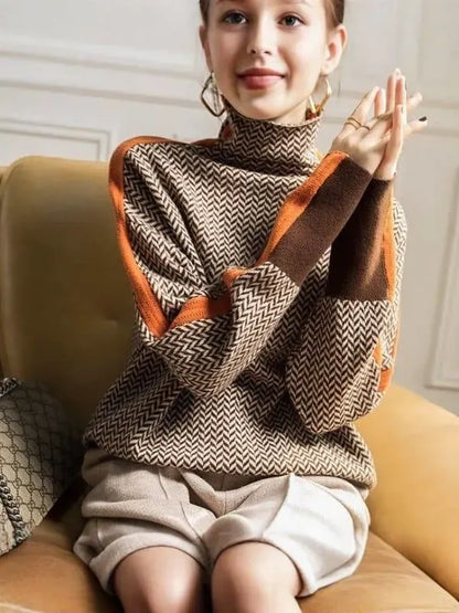 Marike Striped Winter Sweater