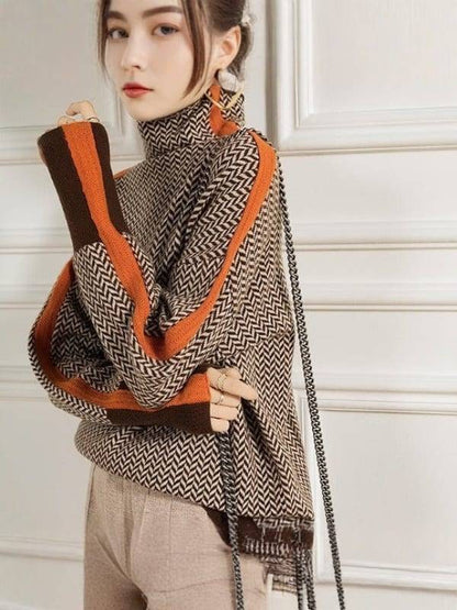 Marike Striped Winter Sweater