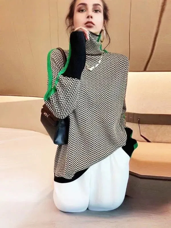 Marike Striped Winter Sweater