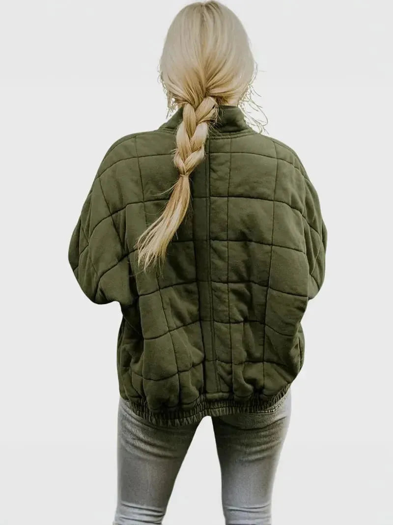 CAPUCINE | High-Collar Short Puffer Jacket