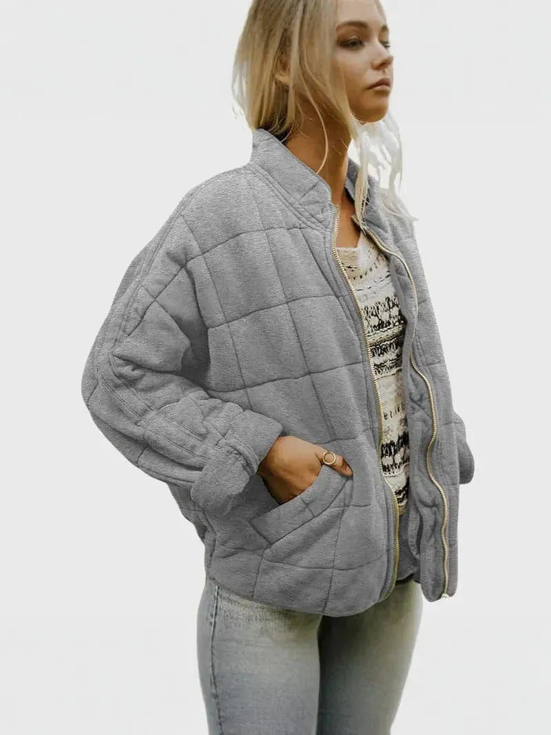 CAPUCINE | High-Collar Short Puffer Jacket