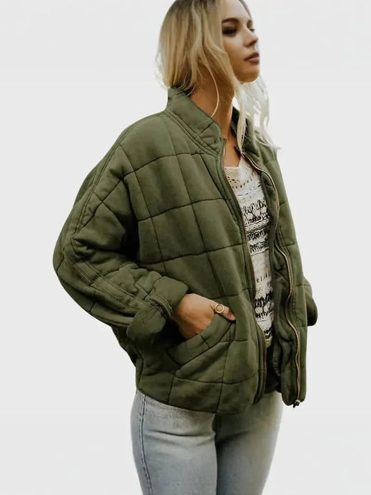 CAPUCINE | High-Collar Short Puffer Jacket