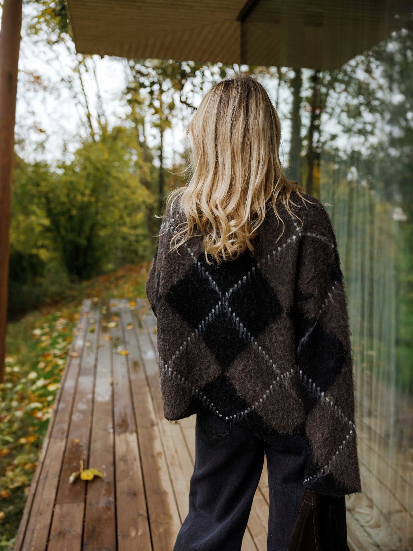 Checkered Soft Sweater